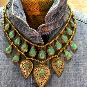 Lucky Brand Reversible Turquoise Necklace